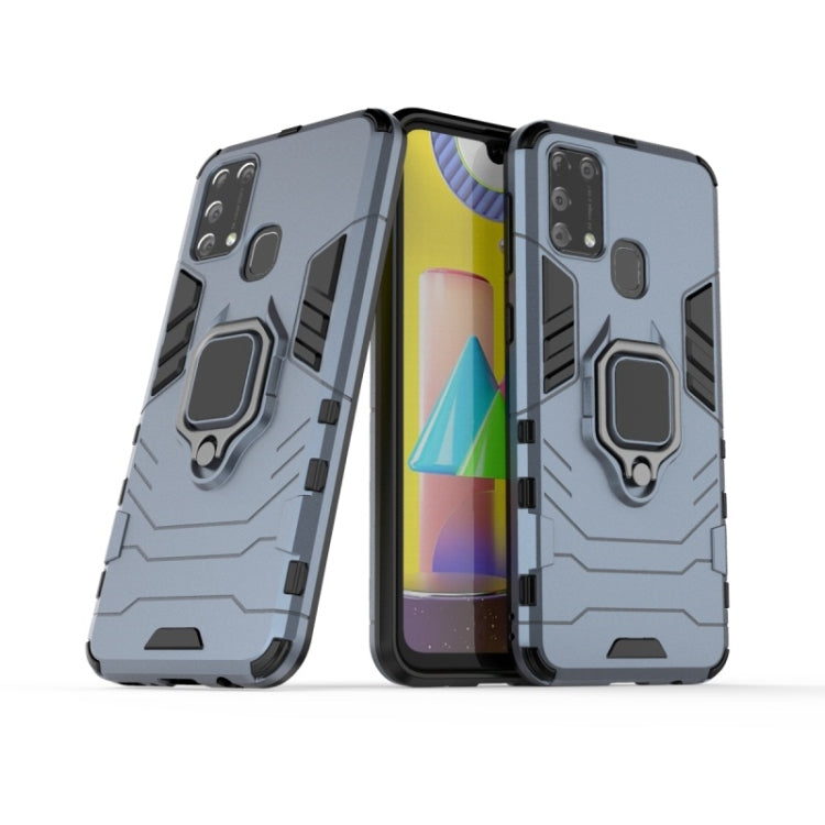 PC + TPU Shockproof Protective Case with Magnetic Ring Holder, For OnePlus 8 Pro, For OnePlus 8, For Galaxy M31