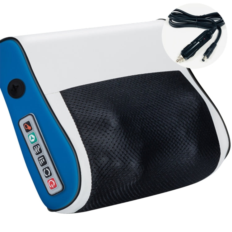 Multifunctional Hot Compress Neck Massager Car Cervical Spine Massage Pillow, Red Six Keys, Blue Six Keys, One Button, Red Upgrade, Blue Upgrade