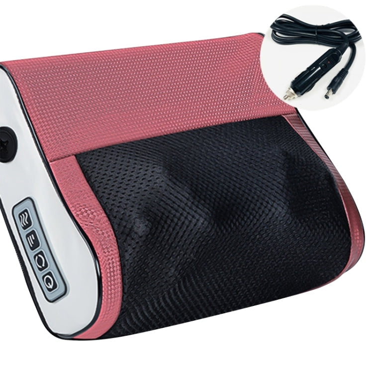 Multifunctional Hot Compress Neck Massager Car Cervical Spine Massage Pillow, Red Six Keys, Blue Six Keys, One Button, Red Upgrade, Blue Upgrade