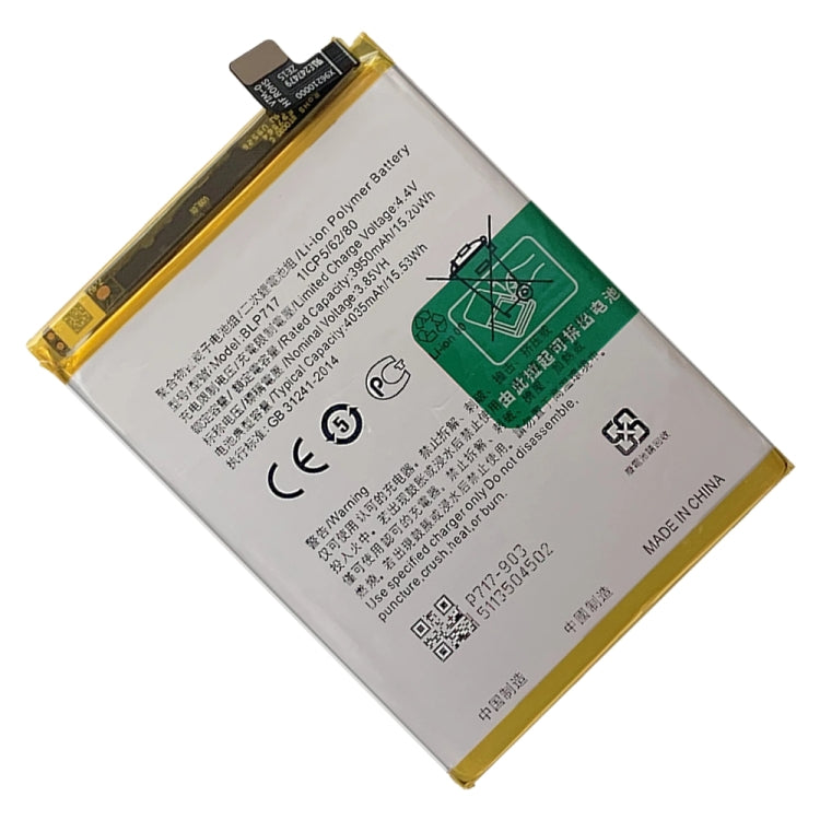 BLP855 4500 mAh Li-Polymer Battery Replacement For OPPO Reno6 Pro 5G / K9 Pro, BLP717, BLP711, BLP737, BLP735, BLP727, BLP755, BLP769, BLP767, BLP783, BLP781, BLP779, BLP789, BLP787, BLP797, BLP755 For OPPO K7x, BLP791, BLP811, BLP817, BLP863, BLP825  ...