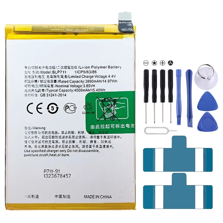 BLP855 4500 mAh Li-Polymer Battery Replacement For OPPO Reno6 Pro 5G / K9 Pro, BLP717, BLP711, BLP737, BLP735, BLP727, BLP755, BLP769, BLP767, BLP783, BLP781, BLP779, BLP789, BLP787, BLP797, BLP755 For OPPO K7x, BLP791, BLP811, BLP817, BLP863, BLP825  ...