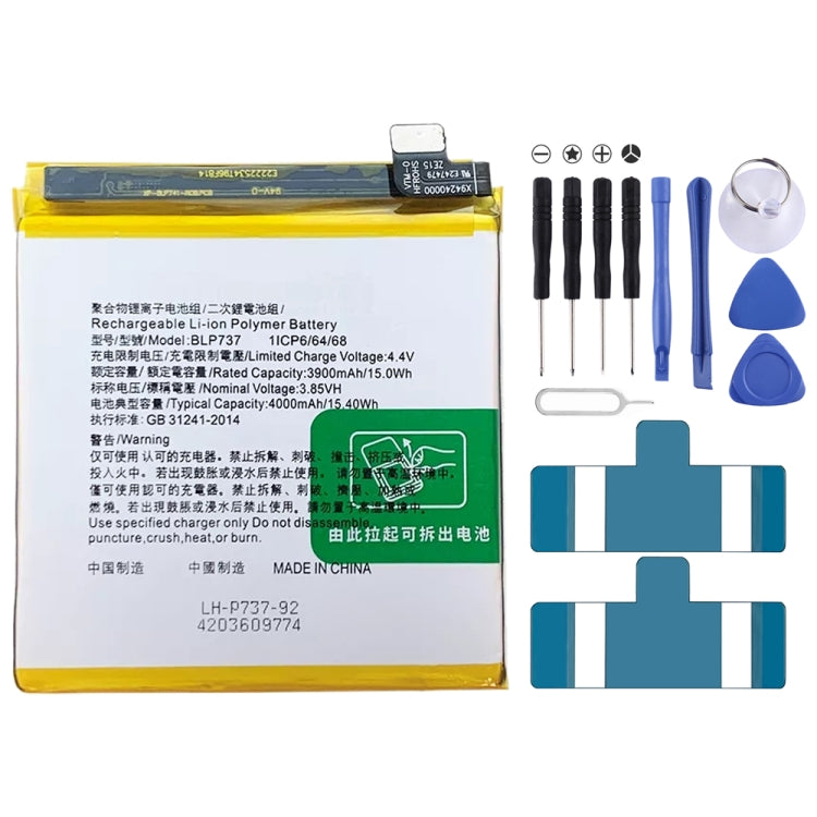 BLP855 4500 mAh Li-Polymer Battery Replacement For OPPO Reno6 Pro 5G / K9 Pro, BLP717, BLP711, BLP737, BLP735, BLP727, BLP755, BLP769, BLP767, BLP783, BLP781, BLP779, BLP789, BLP787, BLP797, BLP755 For OPPO K7x, BLP791, BLP811, BLP817, BLP863, BLP825  ...