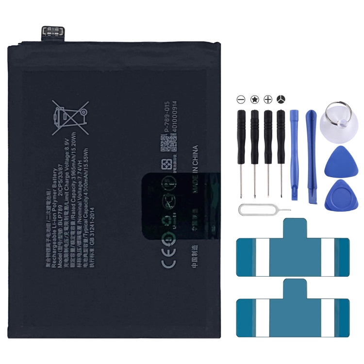 BLP855 4500 mAh Li-Polymer Battery Replacement For OPPO Reno6 Pro 5G / K9 Pro, BLP717, BLP711, BLP737, BLP735, BLP727, BLP755, BLP769, BLP767, BLP783, BLP781, BLP779, BLP789, BLP787, BLP797, BLP755 For OPPO K7x, BLP791, BLP811, BLP817, BLP863, BLP825  ...
