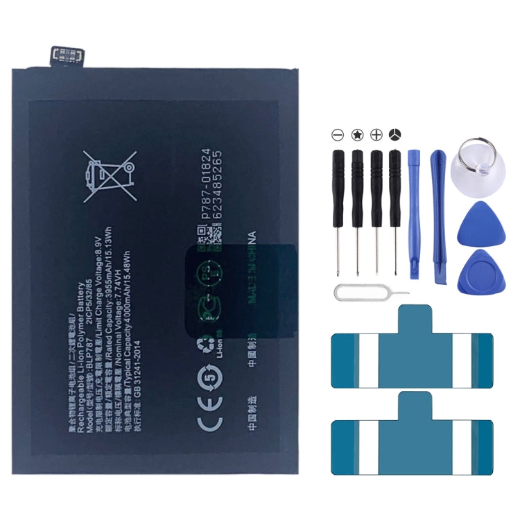BLP855 4500 mAh Li-Polymer Battery Replacement For OPPO Reno6 Pro 5G / K9 Pro, BLP717, BLP711, BLP737, BLP735, BLP727, BLP755, BLP769, BLP767, BLP783, BLP781, BLP779, BLP789, BLP787, BLP797, BLP755 For OPPO K7x, BLP791, BLP811, BLP817, BLP863, BLP825  ...