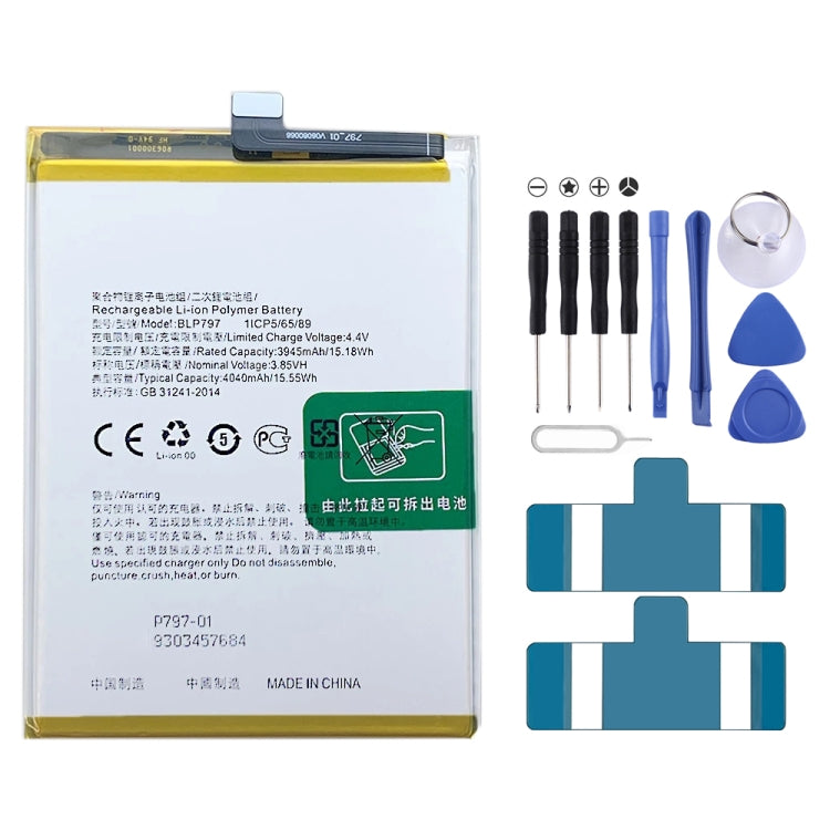 BLP855 4500 mAh Li-Polymer Battery Replacement For OPPO Reno6 Pro 5G / K9 Pro, BLP717, BLP711, BLP737, BLP735, BLP727, BLP755, BLP769, BLP767, BLP783, BLP781, BLP779, BLP789, BLP787, BLP797, BLP755 For OPPO K7x, BLP791, BLP811, BLP817, BLP863, BLP825  ...