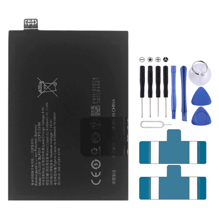 BLP855 4500 mAh Li-Polymer Battery Replacement For OPPO Reno6 Pro 5G / K9 Pro, BLP717, BLP711, BLP737, BLP735, BLP727, BLP755, BLP769, BLP767, BLP783, BLP781, BLP779, BLP789, BLP787, BLP797, BLP755 For OPPO K7x, BLP791, BLP811, BLP817, BLP863, BLP825  ...