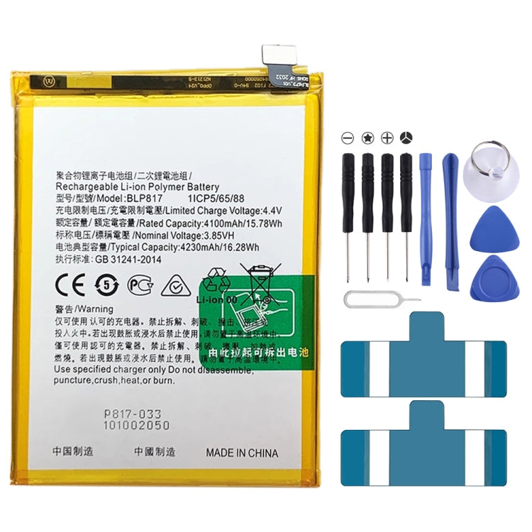 BLP855 4500 mAh Li-Polymer Battery Replacement For OPPO Reno6 Pro 5G / K9 Pro, BLP717, BLP711, BLP737, BLP735, BLP727, BLP755, BLP769, BLP767, BLP783, BLP781, BLP779, BLP789, BLP787, BLP797, BLP755 For OPPO K7x, BLP791, BLP811, BLP817, BLP863, BLP825  ...