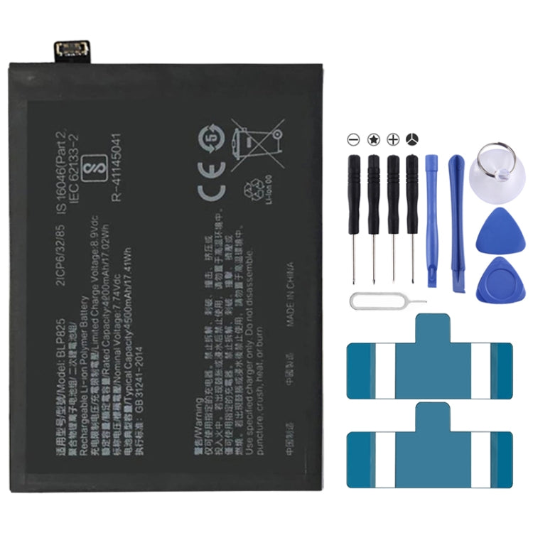 BLP855 4500 mAh Li-Polymer Battery Replacement For OPPO Reno6 Pro 5G / K9 Pro, BLP717, BLP711, BLP737, BLP735, BLP727, BLP755, BLP769, BLP767, BLP783, BLP781, BLP779, BLP789, BLP787, BLP797, BLP755 For OPPO K7x, BLP791, BLP811, BLP817, BLP863, BLP825  ...