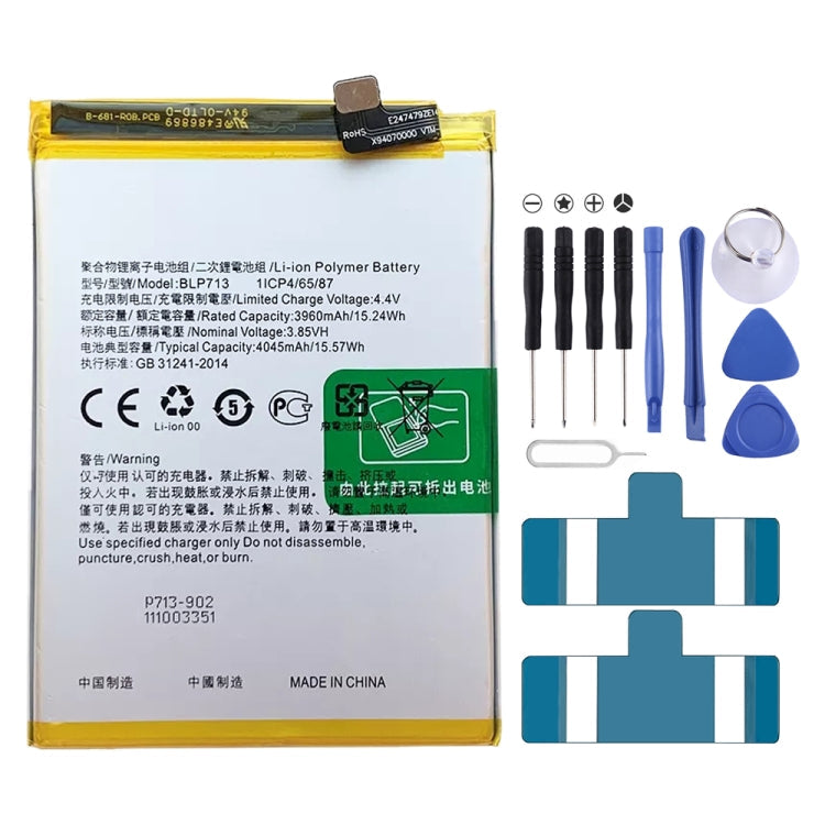 BLP855 4500 mAh Li-Polymer Battery Replacement For OPPO Reno6 Pro 5G / K9 Pro, BLP805, BLP851, BLP831, BLP851 For OPPO F19 / F19s, BLP757, BLP751, BLP731, BLP729, BLP723, BLP713, BLP693, BLP777, BLP799, BLP803, BLP807, BLP877, BLP841, BLP837, BLP809   ...