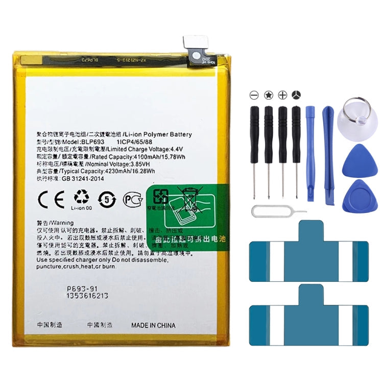 BLP855 4500 mAh Li-Polymer Battery Replacement For OPPO Reno6 Pro 5G / K9 Pro, BLP805, BLP851, BLP831, BLP851 For OPPO F19 / F19s, BLP757, BLP751, BLP731, BLP729, BLP723, BLP713, BLP693, BLP777, BLP799, BLP803, BLP807, BLP877, BLP841, BLP837, BLP809   ...
