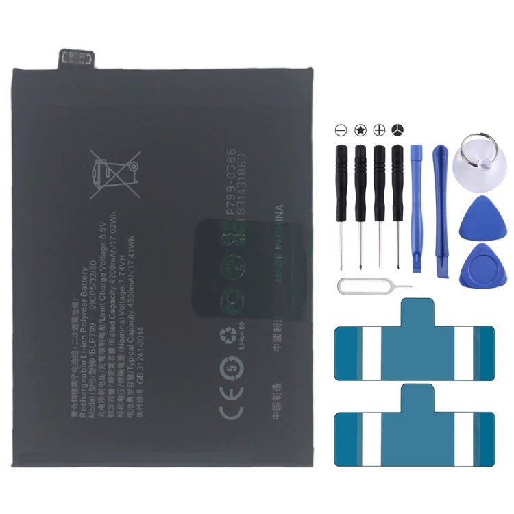BLP855 4500 mAh Li-Polymer Battery Replacement For OPPO Reno6 Pro 5G / K9 Pro, BLP805, BLP851, BLP831, BLP851 For OPPO F19 / F19s, BLP757, BLP751, BLP731, BLP729, BLP723, BLP713, BLP693, BLP777, BLP799, BLP803, BLP807, BLP877, BLP841, BLP837, BLP809   ...