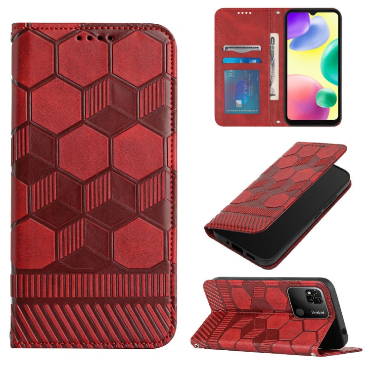Football Texture Magnetic Leather Flip Phone Case, For Xiaomi Redmi 10C / 10 India, For Xiaomi Redmi 10A, For Xiaomi Redmi Note 11 Global 2022 / Note 11S 4G, For Xiaomi Redmi Note 11 Pro 5G / 4G Global 2022 / Note 11 Pro+ India