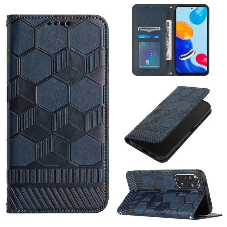 Football Texture Magnetic Leather Flip Phone Case, For Xiaomi Redmi 10C / 10 India, For Xiaomi Redmi 10A, For Xiaomi Redmi Note 11 Global 2022 / Note 11S 4G, For Xiaomi Redmi Note 11 Pro 5G / 4G Global 2022 / Note 11 Pro+ India
