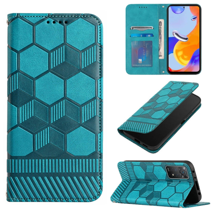 Football Texture Magnetic Leather Flip Phone Case, For Xiaomi Redmi 10C / 10 India, For Xiaomi Redmi 10A, For Xiaomi Redmi Note 11 Global 2022 / Note 11S 4G, For Xiaomi Redmi Note 11 Pro 5G / 4G Global 2022 / Note 11 Pro+ India