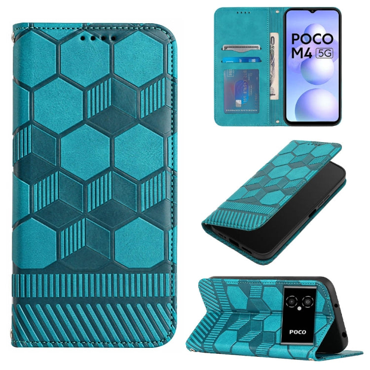 Football Texture Magnetic Leather Flip Phone Case, For Xiaomi Redmi Note 11T Pro, For Xiaomi Poco M4 5G, For Xiaomi Poco M4 Pro 4G, For Xiaomi Poco M4 Pro 5G