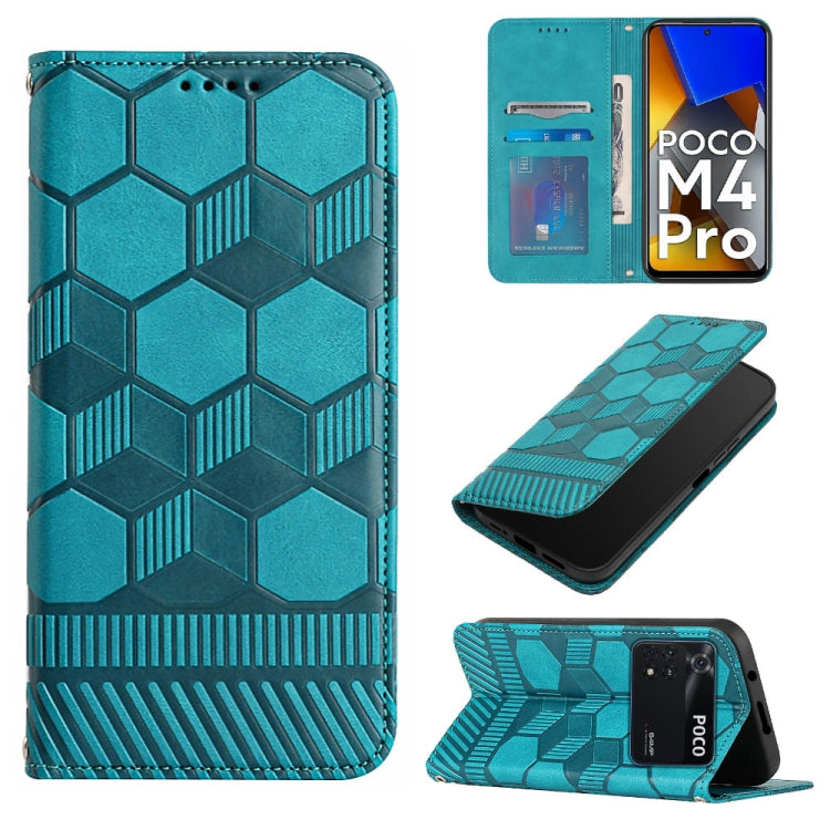 Football Texture Magnetic Leather Flip Phone Case, For Xiaomi Redmi Note 11T Pro, For Xiaomi Poco M4 5G, For Xiaomi Poco M4 Pro 4G, For Xiaomi Poco M4 Pro 5G