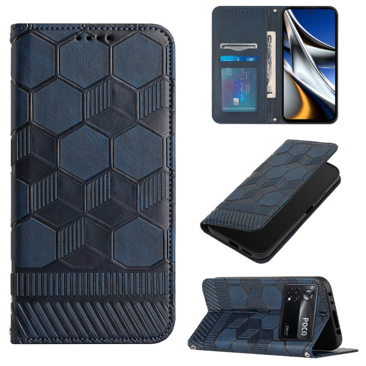 Football Texture Magnetic Leather Flip Phone Case, For Xiaomi Redmi Note 11T Pro, For Xiaomi Poco M4 5G, For Xiaomi Poco M4 Pro 4G, For Xiaomi Poco M4 Pro 5G