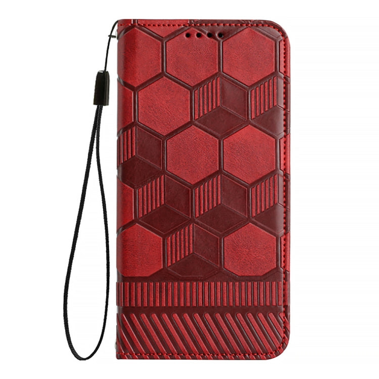 Football Texture Magnetic Leather Flip Phone Case, For Samsung Galaxy A03 164mm, For Samsung Galaxy A03s 164mm India, For Samsung Galaxy A03s 165.8mm US Version, For Samsung Galaxy A03s 166.5mm EU Version