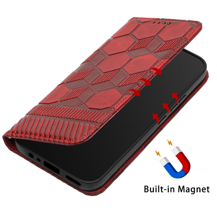 Football Texture Magnetic Leather Flip Phone Case, For Samsung Galaxy A03 164mm, For Samsung Galaxy A03s 164mm India, For Samsung Galaxy A03s 165.8mm US Version, For Samsung Galaxy A03s 166.5mm EU Version
