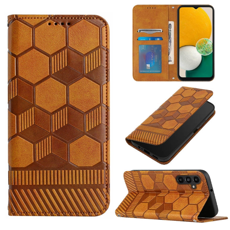 Football Texture Magnetic Leather Flip Phone Case, For Samsung Galaxy A12 5G / M12 / F12, For Samsung Galaxy A13 5G, For Samsung Galaxy A23 5G, For Samsung Galaxy A33 5G