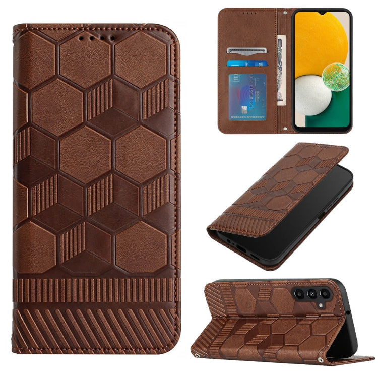 Football Texture Magnetic Leather Flip Phone Case, For Samsung Galaxy A12 5G / M12 / F12, For Samsung Galaxy A13 5G, For Samsung Galaxy A23 5G, For Samsung Galaxy A33 5G