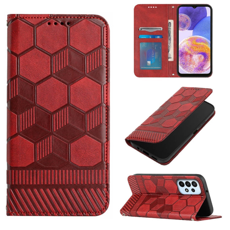 Football Texture Magnetic Leather Flip Phone Case, For Samsung Galaxy A12 5G / M12 / F12, For Samsung Galaxy A13 5G, For Samsung Galaxy A23 5G, For Samsung Galaxy A33 5G