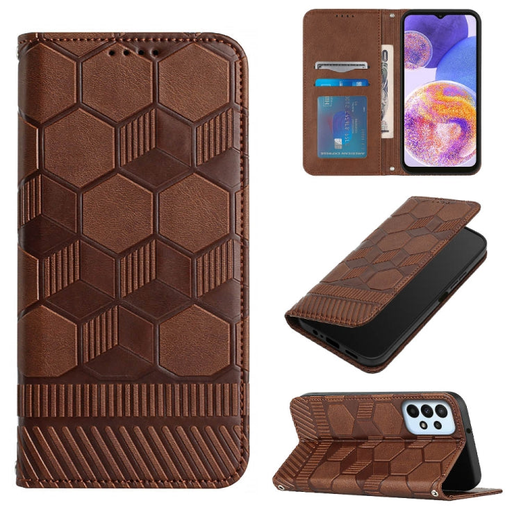 Football Texture Magnetic Leather Flip Phone Case, For Samsung Galaxy A12 5G / M12 / F12, For Samsung Galaxy A13 5G, For Samsung Galaxy A23 5G, For Samsung Galaxy A33 5G