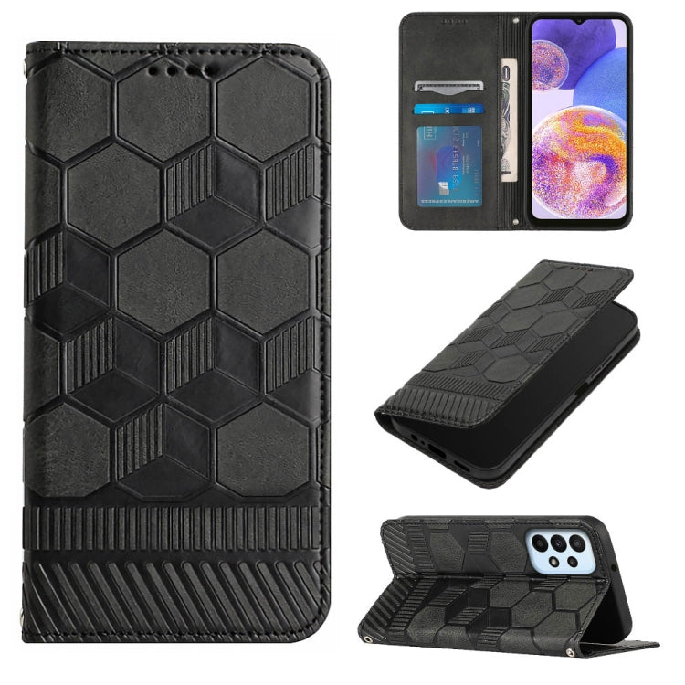 Football Texture Magnetic Leather Flip Phone Case, For Samsung Galaxy A12 5G / M12 / F12, For Samsung Galaxy A13 5G, For Samsung Galaxy A23 5G, For Samsung Galaxy A33 5G