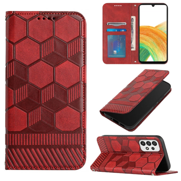Football Texture Magnetic Leather Flip Phone Case, For Samsung Galaxy A12 5G / M12 / F12, For Samsung Galaxy A13 5G, For Samsung Galaxy A23 5G, For Samsung Galaxy A33 5G