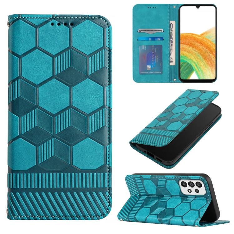 Football Texture Magnetic Leather Flip Phone Case, For Samsung Galaxy A12 5G / M12 / F12, For Samsung Galaxy A13 5G, For Samsung Galaxy A23 5G, For Samsung Galaxy A33 5G