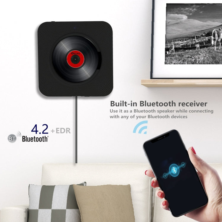 Kecag KC-808 Wall Mounted Bluetooth CD Player, KC-808 White, KC-808 Blue, KC-808 Black, KC-808 Pink