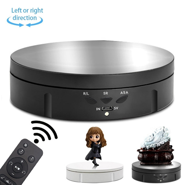 USB Electric Rotating Turntable Display Stand, Load: 10kg, 14.6cm Remote, 14.6cm Remote Mirror