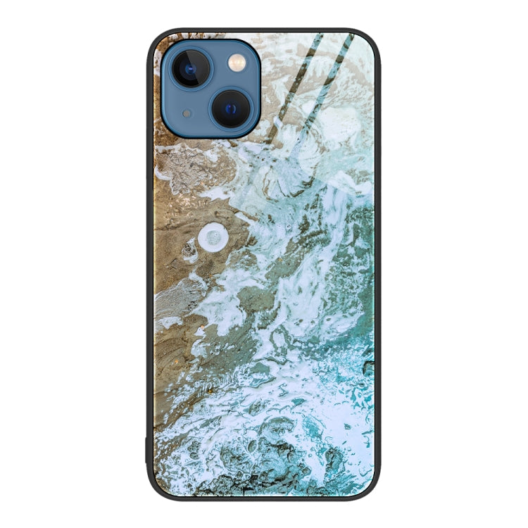 Marble Pattern Glass Protective Phone Case, For iPhone 14 Plus, For iPhone 14 Pro Max, For iPhone 14 Pro