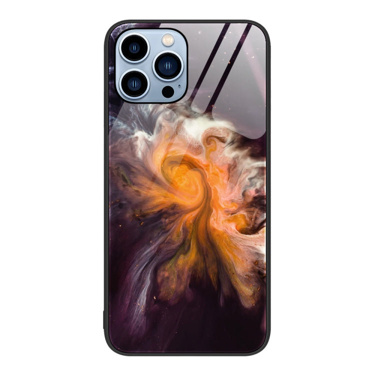 Marble Pattern Glass Protective Phone Case, For iPhone 14 Plus, For iPhone 14 Pro Max, For iPhone 14 Pro