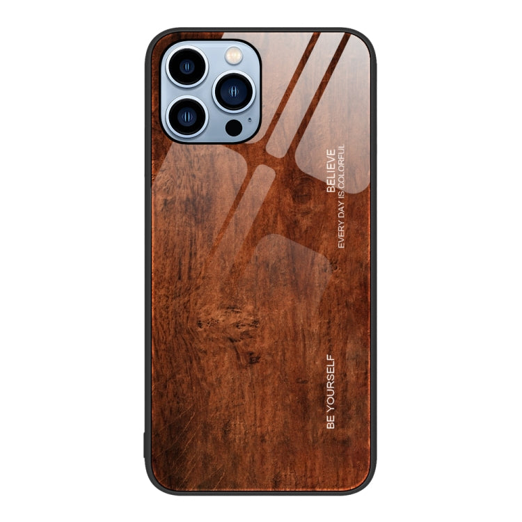 Wood Grain Glass Protective Case, For iPhone XR, For iPhone XS Max, For iPhone 11 Pro, For iPhone 14 Pro Max