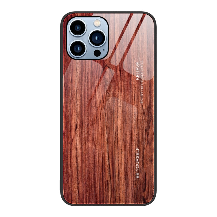 Wood Grain Glass Protective Case, For iPhone XR, For iPhone XS Max, For iPhone 11 Pro, For iPhone 14 Pro Max
