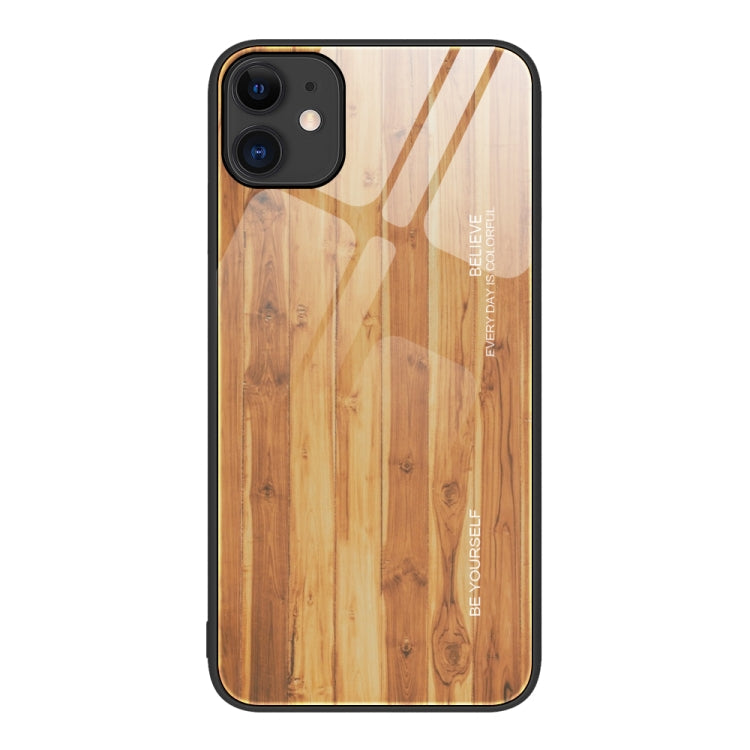 Wood Grain Glass Protective Case, For iPhone 7 Plus, For iPhone 11, For iPhone 14 Plus, For iPhone 14 Pro