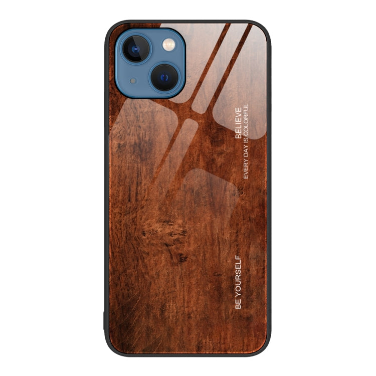Wood Grain Glass Protective Case, For iPhone 7 Plus, For iPhone 11, For iPhone 14 Plus, For iPhone 14 Pro