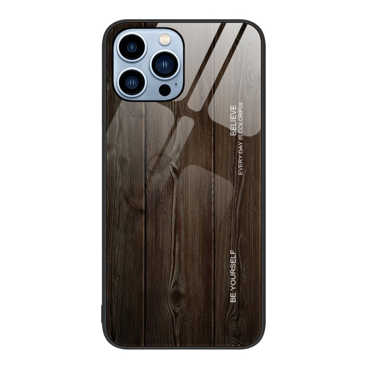 Wood Grain Glass Protective Case, For iPhone 7 Plus, For iPhone 11, For iPhone 14 Plus, For iPhone 14 Pro