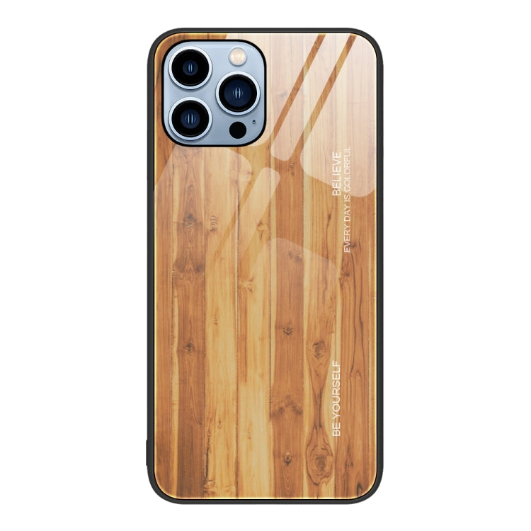 Wood Grain Glass Protective Case, For iPhone 7 Plus, For iPhone 11, For iPhone 14 Plus, For iPhone 14 Pro