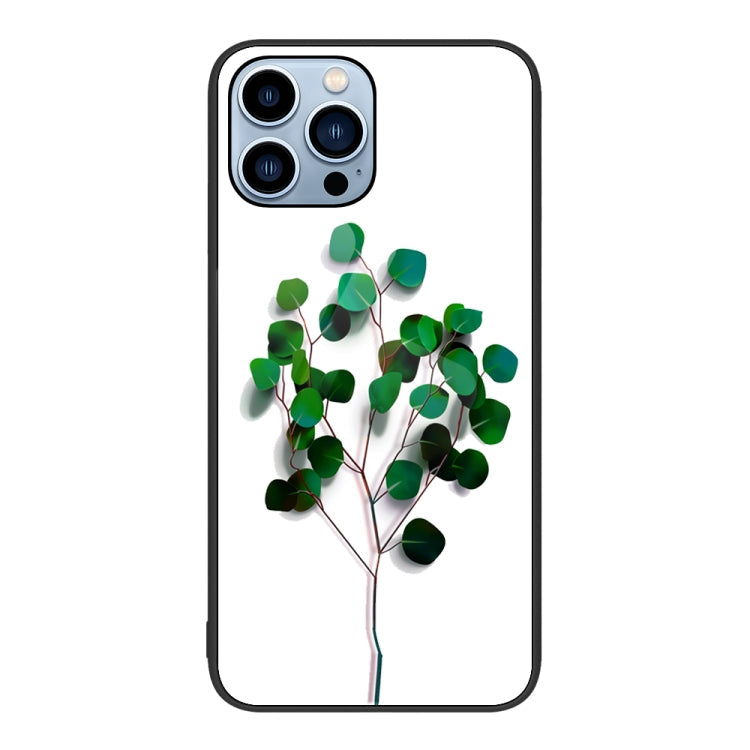 Colorful Painted Glass Phone Case, For iPhone 14 Pro Max