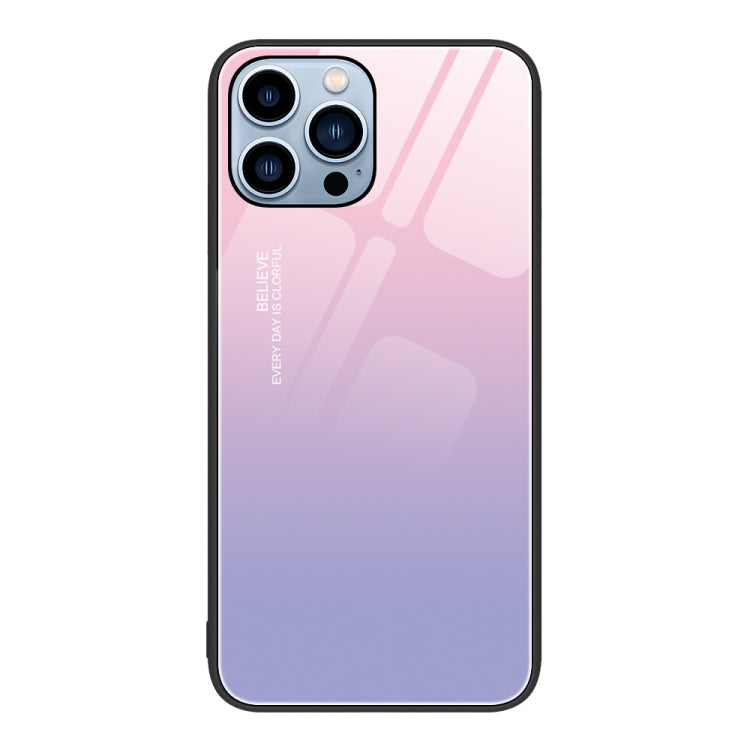 Colorful Painted Glass Phone Case, For iPhone 14 Pro Max