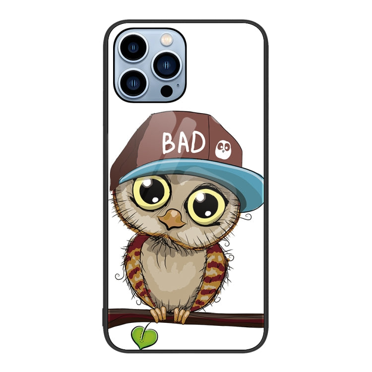 Colorful Painted Glass Phone Case, For iPhone 14 Pro Max