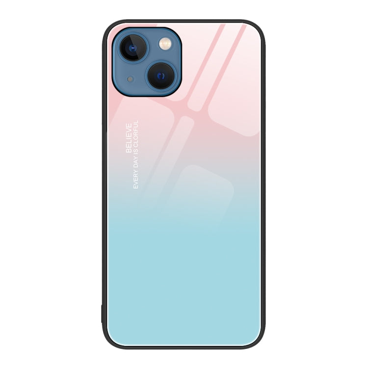 Colorful Painted Glass Phone Case, For iPhone 14
