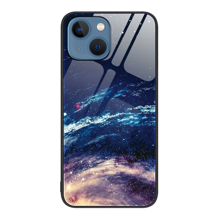 Colorful Painted Glass Phone Case, For iPhone 14