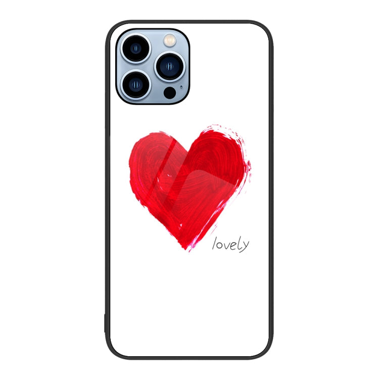 Colorful Painted Glass Phone Case, For iPhone 13 Pro