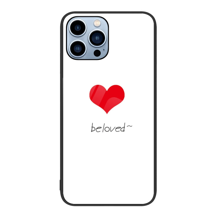 Colorful Painted Glass Phone Case, For iPhone 13 Pro