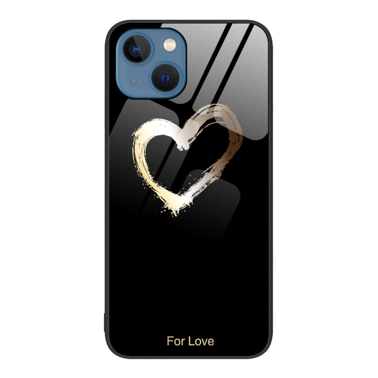 Colorful Painted Glass Phone Case, For iPhone 13