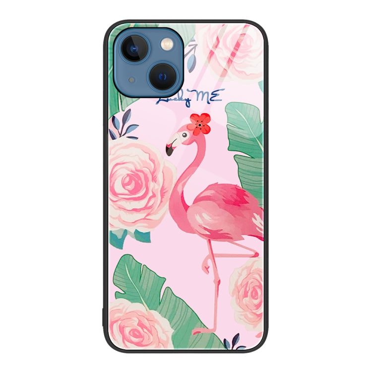 Colorful Painted Glass Phone Case, For iPhone 13