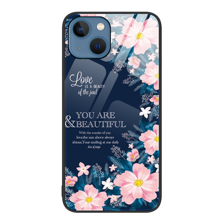 Colorful Painted Glass Phone Case, For iPhone 13